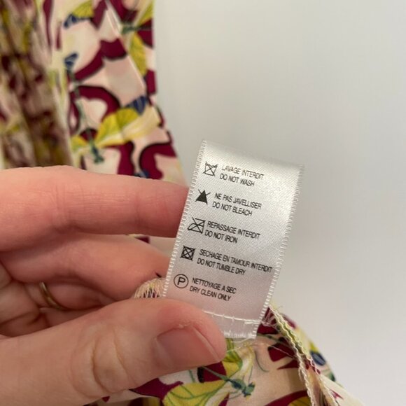 AMERICAN RETRO Pink Berry Green Dragonfly Bug Satin 100% SILK Fit & Flare Dress - Picture 11 of 16